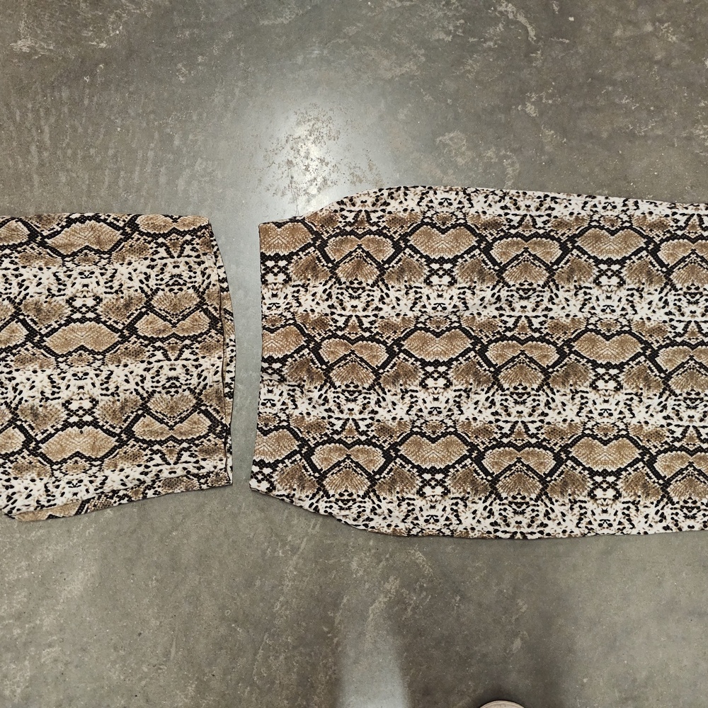 Snake Print Skirt and Top Set